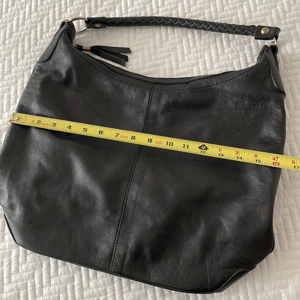 H&M 100% genuine leather shoulder bag/Black - Picture 12 of 14